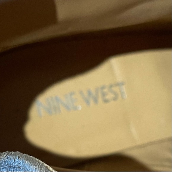 Nine West Nicholson Gray Suede High Wedge Lace Ups - Picture 5 of 8